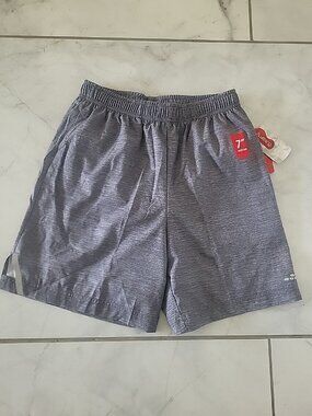 BCG Running Shorts Mens Small Grey Lined Athletic Draw String Elastic Waist